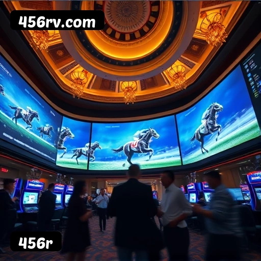Interface do aplicativo 456r mostrando jogos disponíveis no iOS e Android